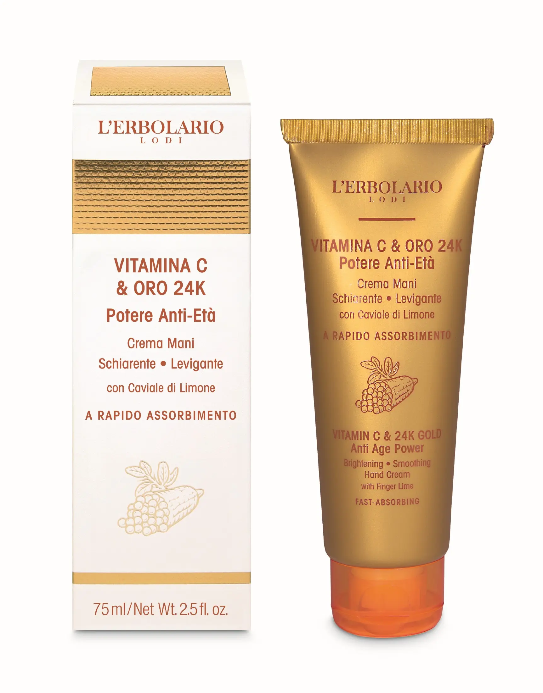[026.081] Vitamina C & ORO 24K Crema Mani Viso 75ml